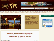 Tablet Screenshot of luxevivre.com